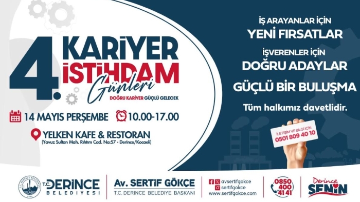 Kariyer ve İstihdam Günleri’nin Dördüncüsü 14 Mayıs’ta